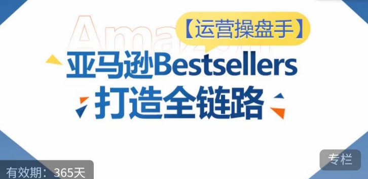 运营操盘手!亚马逊Bestsellers打造全链路,选品、Listing、广告投放全链路进阶优化-视觉 - 全网资源整合平台 | 网赚教程 项目分享 写真集 软件下载