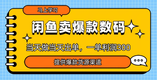闲鱼卖爆款货源，当天做当天出单，一单利润3张-视觉 - 全网资源整合平台 | 网赚教程 项目分享 写真集 软件下载
